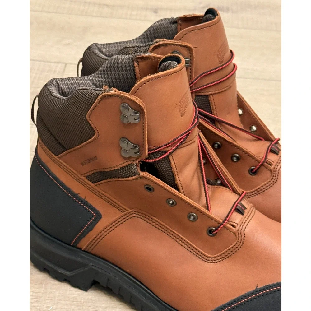 NEW RED WING BRNR XP 6-INCH WATERPROOF SAFETY TOE BOOTS SZ 12 EE E2